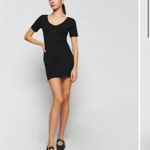Reformation Aubriella Black Knit Dress - XS